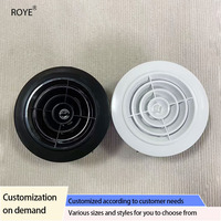 ABS nouveau couvercle d'évent décoratif de plafond de cuisine de système d'air frais de retour d'air réglable circulaire