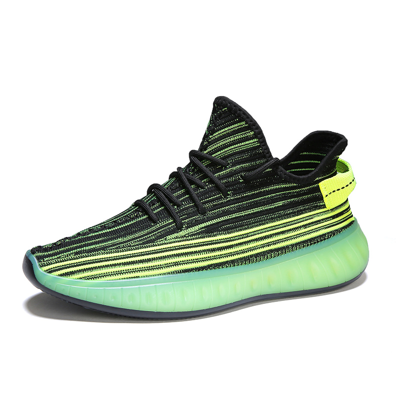 Пользовательские Брендовые мужские кроссовки 2020 новый дизайн Yeezy сетчатая дышащая спортивная обувь с вязаным рукавом Мужские Модные баскетбольные кроссовки