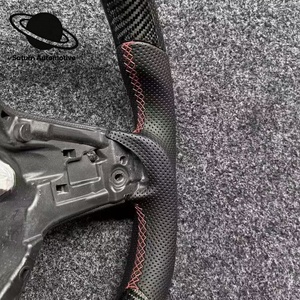 Volante de Cuero Vintage Mejorado, Compatible con Volkswagen MK5 MK6 MK7 7.5 MK8 GTI <span class=keywords><strong>GTD</strong></span> R <span class=keywords><strong>Golf7</strong></span> 7R Passat Polo GTI CC Tiguan - Product Image 5