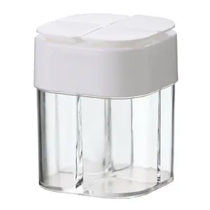 kitchen plastic 4 in 1 camping spice shakers jar small bottle with Adjustable Pour Holes