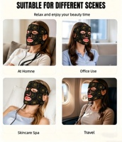 Masque de luminothérapie infrarouge à lumière rouge pleine face, style tendance 2026, pour usage domestique et en salon