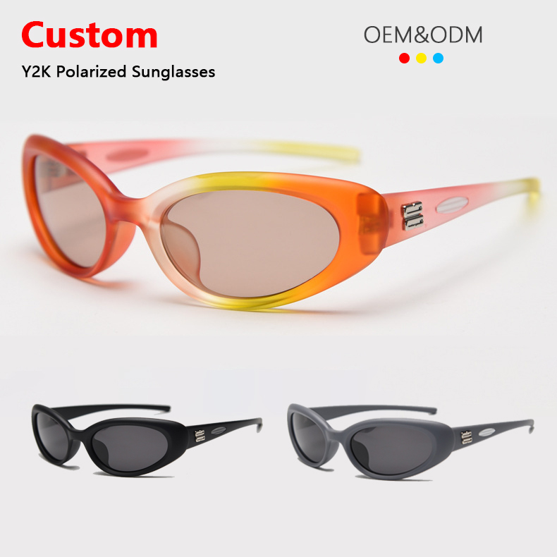 Wholesale Fashion TR90 Technology Eyewear Cross-Border Polarized Sports Sunglasses for Women and Men Y2K Advanced Sun Glasses