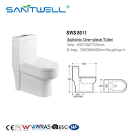 Usine chinoise Siphonic Céramique One Piece Ouvert Retour Au Mur Double Chasse Facile Toilette WC pour Salle De Bains WC Toilette