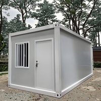 Maison conteneur préfabriquée démontable de 20 pieds et 40 pieds, bureau modulaire, boutique, cabane mobile pour habitation