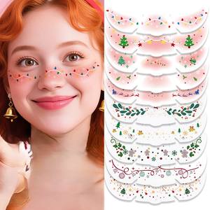 Noël enfants dessin animé papier temporaire visage <span class=keywords><strong>tatouage</strong></span> autocollant résistant à l'eau écologique conception à la mode - Product Image 4