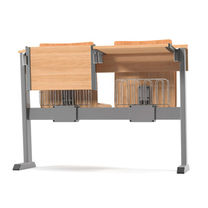 Ensembles d'école de meubles de salle de classe système de sièges d'université d'étudiant pour deux endroits - Product Image 4