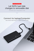 Boîtier de disque dur SATA 3 vers Micro USB en alliage d'aluminium, Plug and Play, boîtier SSD HD005, capacité 2 To, boîtier HDD pratique