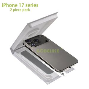 Protection d'écran <span class=keywords><strong>en</strong></span> <span class=keywords><strong>verre</strong></span> trempé anti-espion <span class=keywords><strong>pour</strong></span> iPhone 17 16 15 14 13 Pro Max, lot de 2, installation facile, sans poussière - Product Image 3