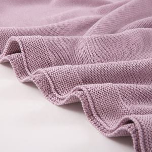 NATURAL ECO FRIENDLY 100% GOTS CERTIFICADO ALGODÓN ORGÁNICO DE PUNTO MANTA PARA RECIÉN NACIDO MANTA PARA BEBÉ - Product Image 3