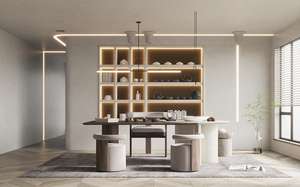 Libreria Modulare Moderna per Soggiorno, Sala da Pranzo e Ufficio, Personalizzabile con Ripiani Regolabili <span class=keywords><strong>in</strong></span> Altezza, Costruzione Durevole <span class=keywords><strong>in</strong></span> MDF - Product Image 6