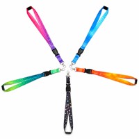 Porte-badge rétractable professionnel en polyester avec fermoir en acrylique pour service de réception et travail
