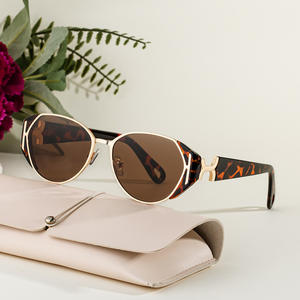 Lunettes de soleil œil de chat personnalisées pour femmes, monture noire, verres PC, protection UV400, style Instagram, mode extérieure - Product Image 5