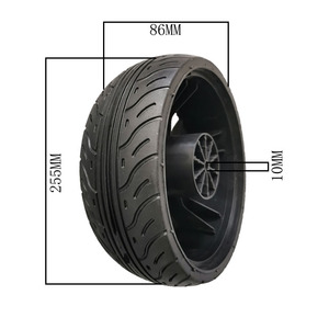 Neumático ancho de alta calidad, ruedas planas de poliuretano sin ruedas, 10x3 - Product Image 5