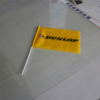 Drapeaux agités à la main personnalisés en gros prix d'usine petit drapeau volant d'événements de défilé avec des tiges en plastique drapeaux de jardin