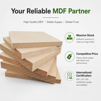 Tablero de MDF Lijado Ecológico XLD de 18 mm E1 para Fabricación de Muebles de Cocina, Venta al por Mayor B2B, Suministro Directo de Fábrica