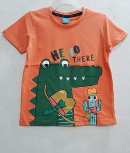 Camisetas de Manga Corta para Niños, Marca Original, Cuello Redondo, Algodón Premium, Lote de Bangladesh - Product Image 5