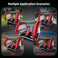 Manège Électrique Rotatif à 360 Degrés Happy Swing Car : Bus Balançoire pour Enfants, Idéal pour Aire de Jeux et Amusement
