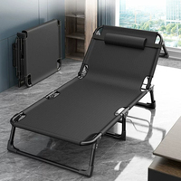 Lit pliable - lit simple - lit pour la sieste - lit simple pour la sieste à domicile - lit portable multifonctionnel et confortable