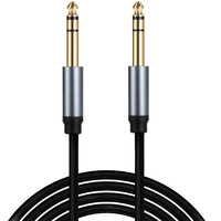 1/4 Zoll TRS-Instrumenten kabel, gerade 6,35mm Stecker-Stereo-Audio-Verbindungs kabel, 6,35mm symmetrische Leitung