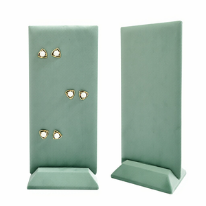 Nuovo Arrivo Espositore per Gioielli in Velluto Morbido con 40 Fori, Supporto per Orecchini <span class=keywords><strong>Rosa</strong></span>, Viola, Grigio - Product Image 5