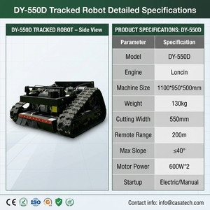 <span class=keywords><strong>Tondeuse</strong></span> à gazon robotisée intelligente à télécommande, largeur de coupe de 550 mm, machine à tondre les jardins autopropulsée - Product Image 4