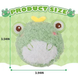 D <span class=keywords><strong>KING</strong></span> Giocattoli per Cani Ecologici e Originali, Simpatici Peluche a Tema Fattoria, Palla Resistente con Punte, Giocattolo da Masticare Sonoro in Cotone e Gel di Silice, Design Cartone Animato - Product Image 4