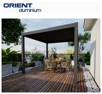 Petite chambre vitrée 4 saisons au design français, jardin d'hiver, véranda en aluminium avec porte pliante pour jardin extérieur