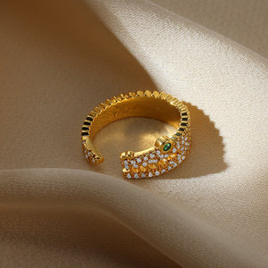Anello Apribile con Occhio del Demone in Zirconi Micro-Incastonati, Design di Lusso e Raffinato, Gioiello Versatile di Alta Gamma <span class=keywords><strong>per</strong></span> Donne - Product Image 4