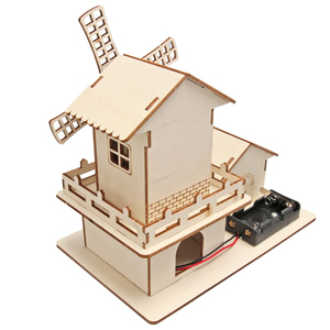 Kit DIY de <span class=keywords><strong>Moulin</strong></span> à <span class=keywords><strong>Vent</strong></span> Motorisé avec Voiles Rotatives Réalistes, Modèle STEM, Électrique Robuste, pour la Découverte de la Physique, Unité de Ressources, Emballage en Boîte - Product Image 5