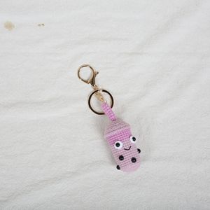 Gantungan Kunci Boba <span class=keywords><strong>Tea</strong></span> Rajutan Tangan Lucu, Mainan Cangkir Teh Susu Gelembung Benang Rajut, Boneka Kartun Kawaii, Gantungan Tas, Hadiah - Product Image 6