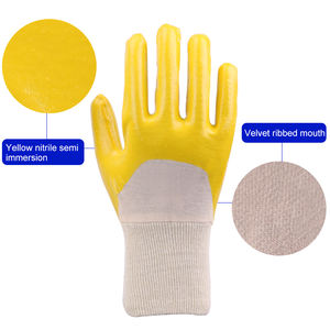Xingyu-guantes de trabajo de nitrilo suave, guantes de seguridad de algodón con carcasa de poliéster, 13G, U3, China - Product Image 2
