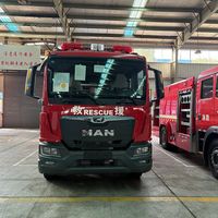 Nouveau camion de pompiers standard de sauvetage avec moteur haute puissance, pour la lutte contre les incendies dans les parcs industriels, Euro 3/4/5, de fabrication allemande, pour moniteur d'incendie avancé