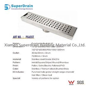 High Quality SS Long Punched Hole Kitchen Strainer <strong>Floor</strong> <strong>Drain</strong> Toilet <strong>Floor</strong> <strong>Drain</strong> <strong>Cover</strong> for Cleanroom - Product Image 6