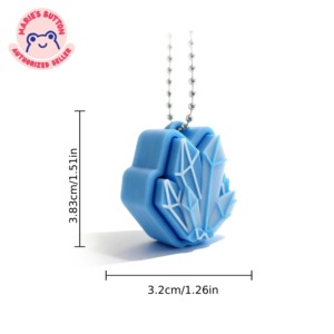 Massaggiatore per Dita Stampato in 3D, Portachiavi in Cristallo, Accessorio Auto Durevole, Ciondolo per Zaino, Regalo per Natale, Halloween, San Valentino - Product Image 3