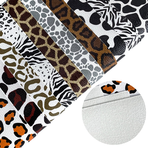 Stampa <span class=keywords><strong>pelle</strong></span> animale con stampa <span class=keywords><strong>di</strong></span> <span class=keywords><strong>pelle</strong></span> sintetica in finta <span class=keywords><strong>pelle</strong></span> <span class=keywords><strong>di</strong></span> <span class=keywords><strong>leopardo</strong></span>/tigre tessuto sintetico in vinile artificiale per decorare - Product Image 2