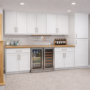 Meuble de rangement moderne pour sous-sol |   Armoires de sous-sol personnalisées en usine |   Armoire de rangement en bois CARB-2 pour sous-sol américain - Product Image 1