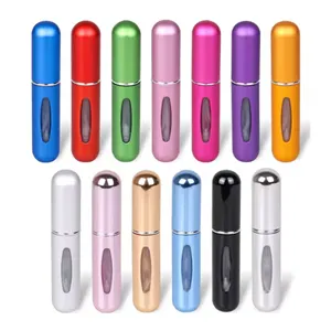 5ml Parfum Recharge Bouteille Portable Mini Rechargeable Vaporisateur En Aluminium Bouteille Parfum Vide Cosmétique Conteneurs Atomiseur pour Voyage E