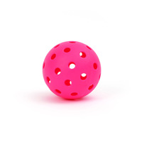 Balles de pickleball 74 mm en PE moulées par injection, anti-fissures, pour entraînement et compétition, couleur personnalisée, vente en gros, directement de l'usine