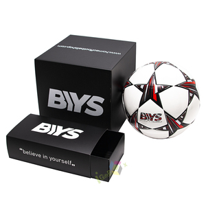 Luxury Customized Matt Black Color Printed Football Packing Box Paper Corrugated Cardboard Gift Packaging Box
