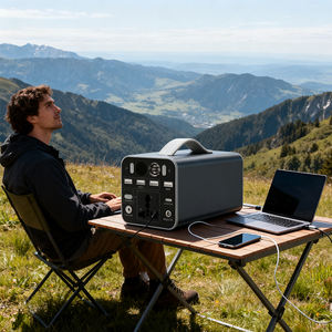 Estación de Energía Portátil Pequeña para Teléfonos, Tabletas, Cámaras y Viajes Cortos al Aire Libre, Paneles Solares, Sistema Solar, Batería de Litio - Product Image 1