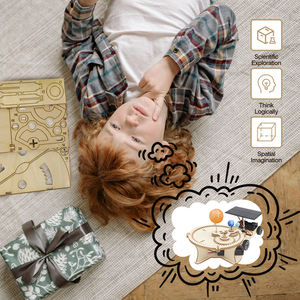 Kit de Ciencia STEM 3D de Madera para Armar, Juguete Educativo con Energía Solar para Niños - Product Image 5