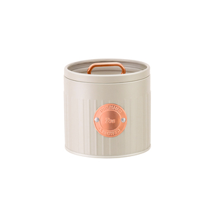 Set di 4 Contenitori <span class=keywords><strong>in</strong></span> Metallo per Pane, Tè, Caffè e Zucchero, Barattoli per Cucina e Casa, Colore Grigio - Product Image 3