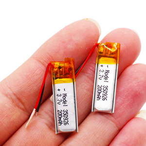 Custom 350926 90mah 200mah 3.7v ליתיום פולימר סוללה ליתיום יון נטענת תאי סוללות Lipo סוללות - Product Image 1