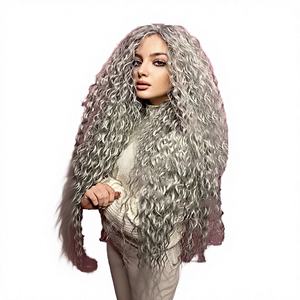 Extensiones de Cabello Sintético Ondulado Profundo de Una Sola Tira para Crochet, Estilo Egipcio Rizado para Cabello Largo Afro, para Rusia - Product Image 4