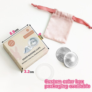 Copas Antibacterianas para <span class=keywords><strong>Lactancia</strong></span>, Suministro al por Mayor, Protector de Pezones Reutilizable de Plata 999 de 3 Capas para <span class=keywords><strong>Lactancia</strong></span> Materna - Product Image 3