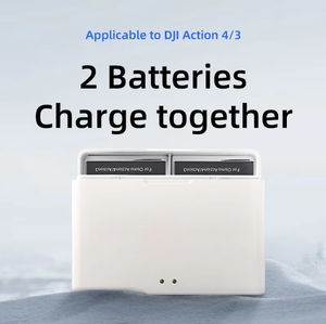 Chargeur double Ringteam avec étui de charge rapide Type-<span class=keywords><strong>C</strong></span> pour les caméras de sport DJI Osmo <span class=keywords><strong>Action</strong></span> 4, <span class=keywords><strong>Action</strong></span> 3 (accessoire de chargeur de batterie) - Product Image 5