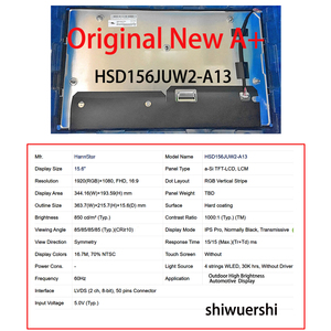 Pantalla LCD Original Nueva A+ de 15.6 Pulgadas para Portátil, Pantalla Normal HSD156JUW2 A12 A10 A12-0299 <span class=keywords><strong>A13</strong></span> B10 P156GWFA R0 TV156FHM NM0 AB0 - Product Image 4