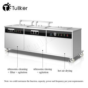 Tullker nettoyeur à ultrasons à trois stations baignoire Agitation tête de cylindre <span class=keywords><strong>carburateur</strong></span> injecteur Machine de nettoyage industrielle - Product Image 4