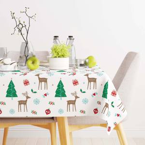 Décorations de Noël en gros d'usine Décoration de table à manger festive avec éclairage de Noël et <span class=keywords><strong>nappe</strong></span> de fête en plastique - Product Image 1