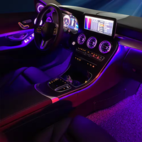 Luz Ambiental para Auto Ultra Brillante a Todo Color, Control Inteligente por Aplicación, Tira de Luz RGB Profesional para Interiores, Herramienta Multiescena